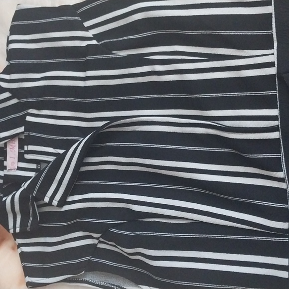 Women's Fashionable chest openly Jumpsuits size XL Black & White - Picture 7 of 7